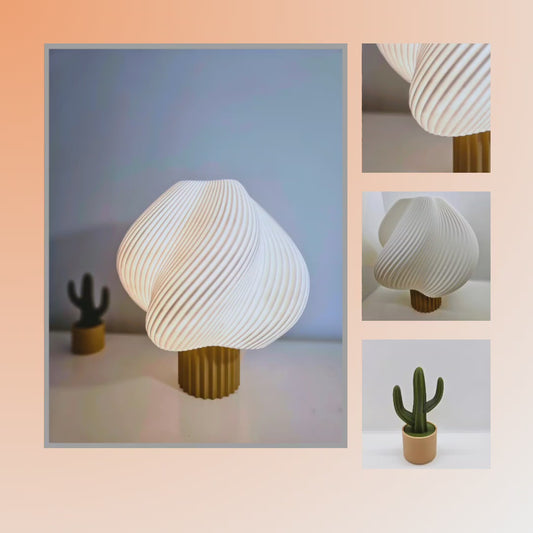Lampe Design Inspiration Ice cream + kit E27 avec cordon textile