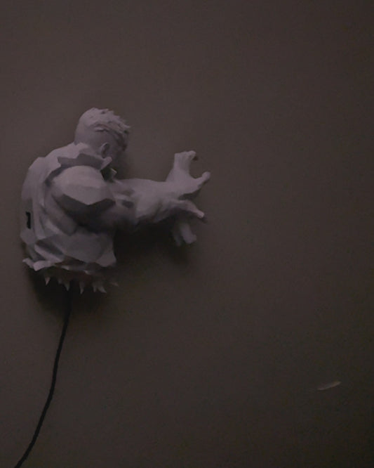 Applique murale lumineuse fan art Ryu